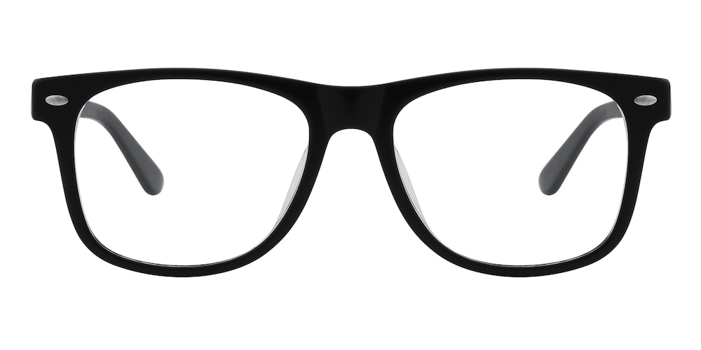 Horace Black Rectangle Acetate Eyeglasses
