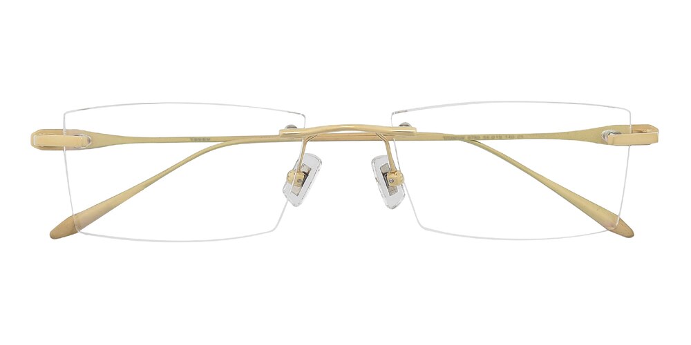 Dominic Golden Rectangle Titanium Eyeglasses