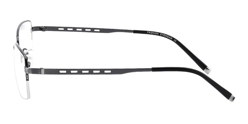 Chapman Gunmetal Rectangle Metal Eyeglasses