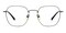 Harvey Gunmetal Polygon Metal Eyeglasses