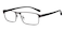 Hawthorn Gunmetal Rectangle Metal Eyeglasses