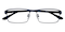Hawthorn Blue Rectangle Metal Eyeglasses