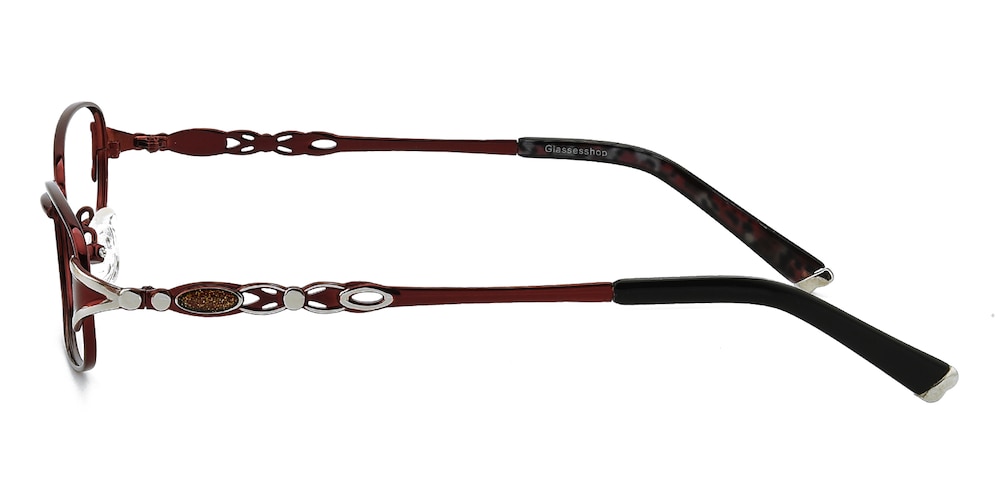 Hornby Red Oval Metal Eyeglasses