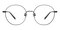 Hewlett Black Round Titanium Eyeglasses