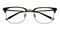 Hicks Tortoise Rectangle Titanium Eyeglasses