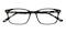Hoover Black Rectangle Acetate Eyeglasses