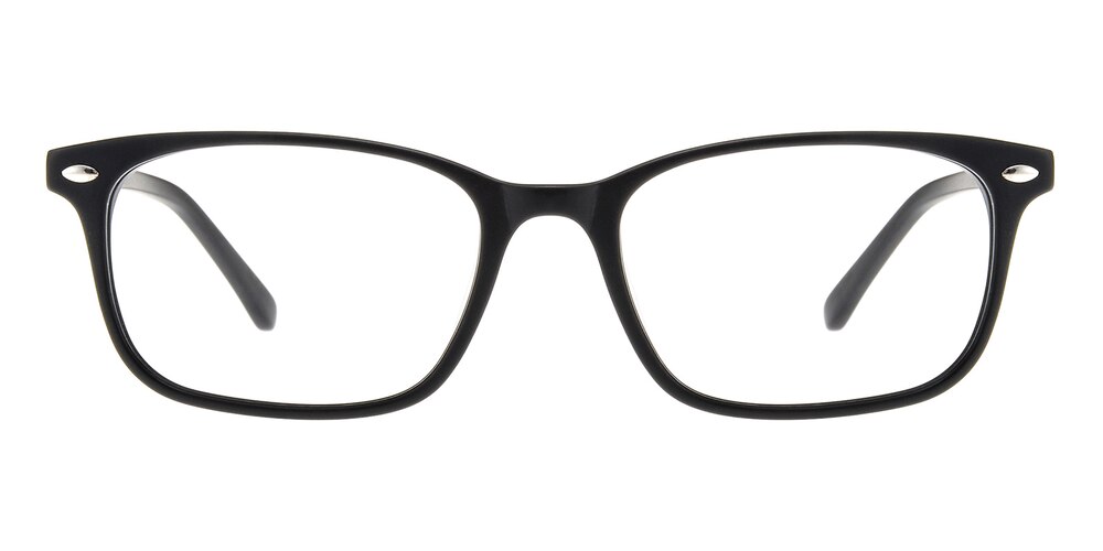 Hoover Mblack Rectangle Acetate Eyeglasses