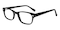 Hopkins Black Rectangle Acetate Eyeglasses