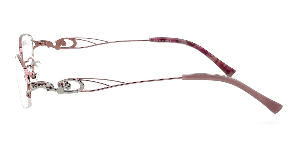 Hoyle Pink Oval Metal Eyeglasses