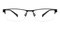 Horatio Black Rectangle Metal Eyeglasses