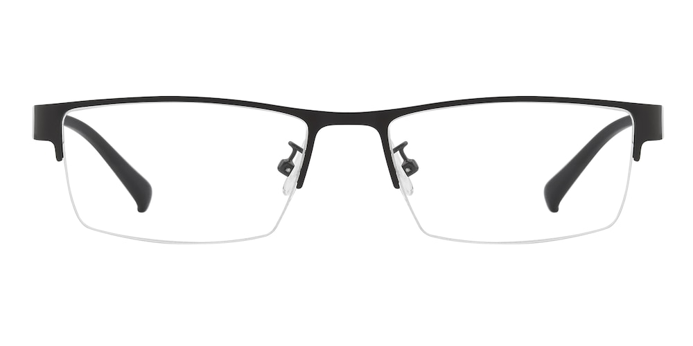 Horatio Gunmetal Rectangle Metal Eyeglasses