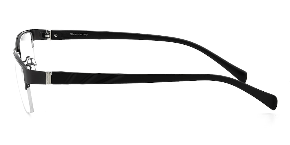 Horatio Gunmetal Rectangle Metal Eyeglasses