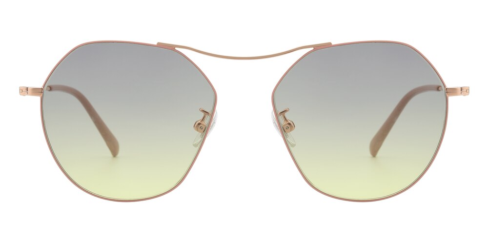 Halifax Pink Aviator Titanium Sunglasses