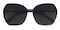 Helina Purple Polygon Plastic Sunglasses