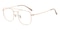 Huggins Rose Gold Aviator Titanium Eyeglasses