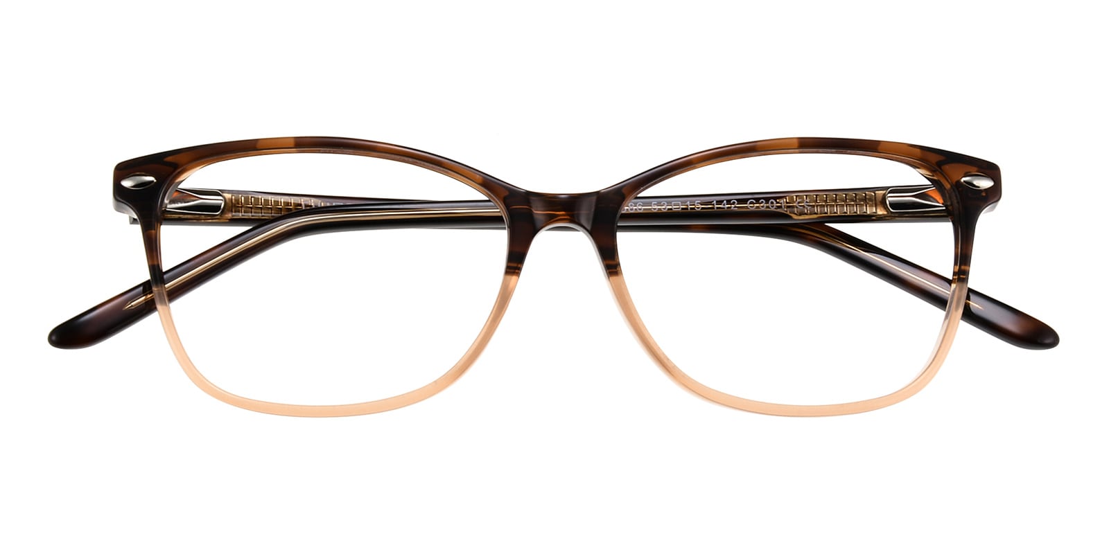 Oval,Classic Wayframe,Horn Eyeglasses, Full Frame Tortoise/Brown Plastic - FZ1297