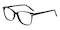 Hume Black Oval Acetate Eyeglasses
