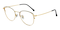 Judd Black/Golden Cat Eye Titanium Eyeglasses