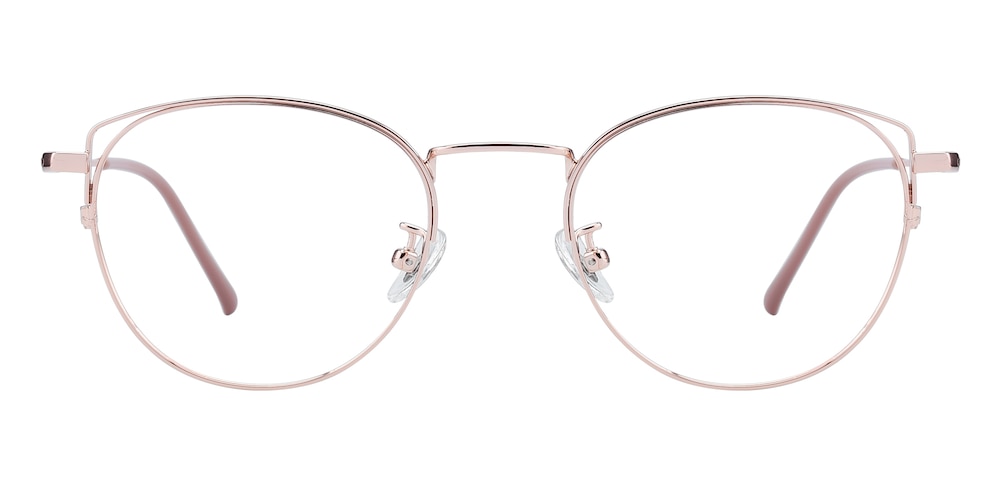 Judd Rose Gold Cat Eye Titanium Eyeglasses