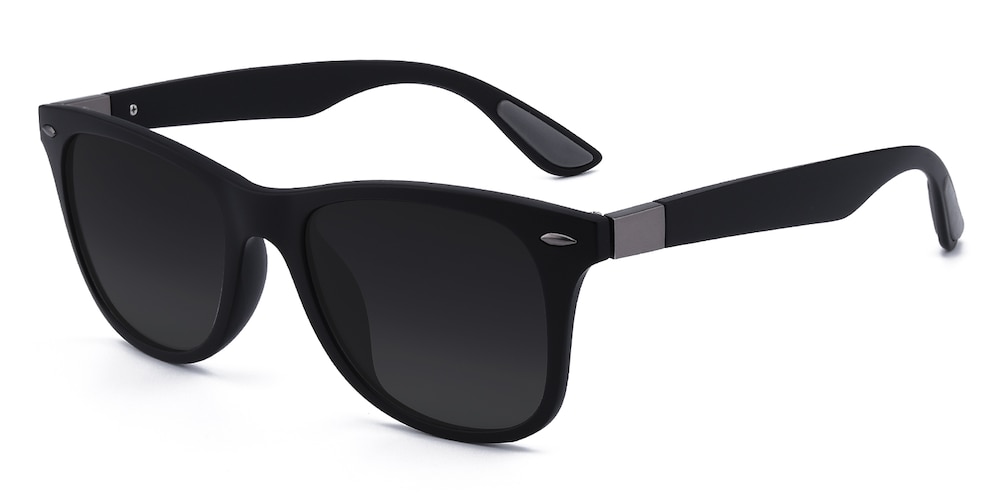 Katharine Black Classic Wayframe TR90 Sunglasses