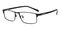 Tupelo Black Rectangle Metal Eyeglasses