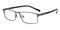Tupelo Gunmetal Rectangle Metal Eyeglasses