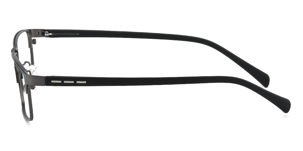 Tupelo Gunmetal Rectangle Metal Eyeglasses