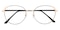 Newark Black/Rose Gold Cat Eye Metal Eyeglasses