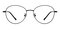 Oswego Black Round Metal Eyeglasses