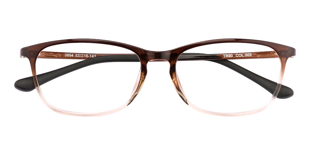 Syracuse Brown Rectangle TR90 Eyeglasses