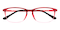 Syracuse Red Rectangle TR90 Eyeglasses