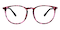 Utica Purple Round TR90 Eyeglasses