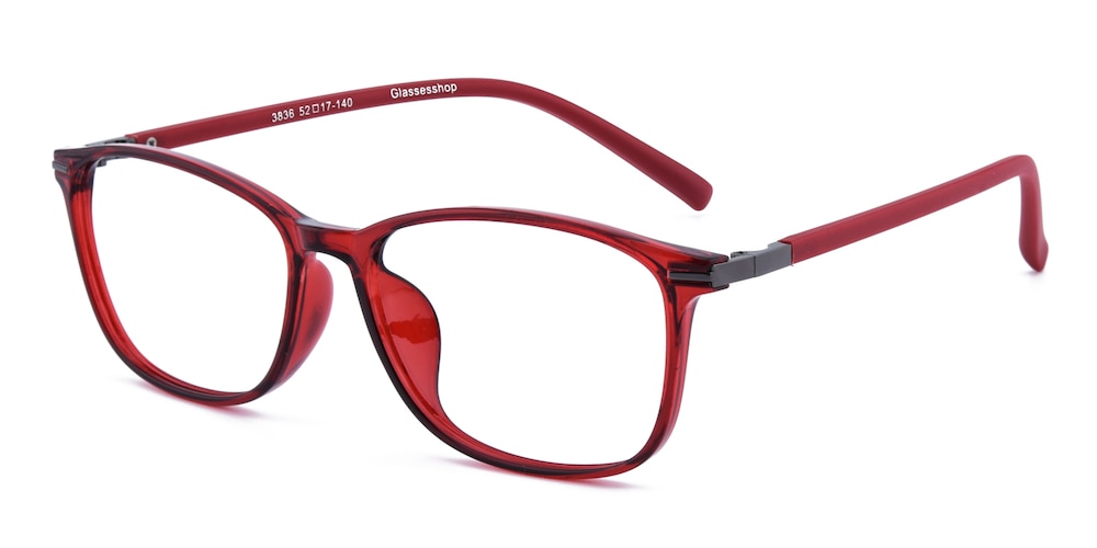 Watertown Red Rectangle TR90 Eyeglasses
