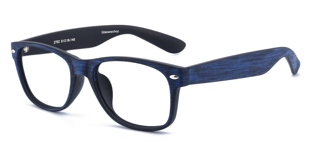 Hempstead Blue Rectangle TR90 Eyeglasses