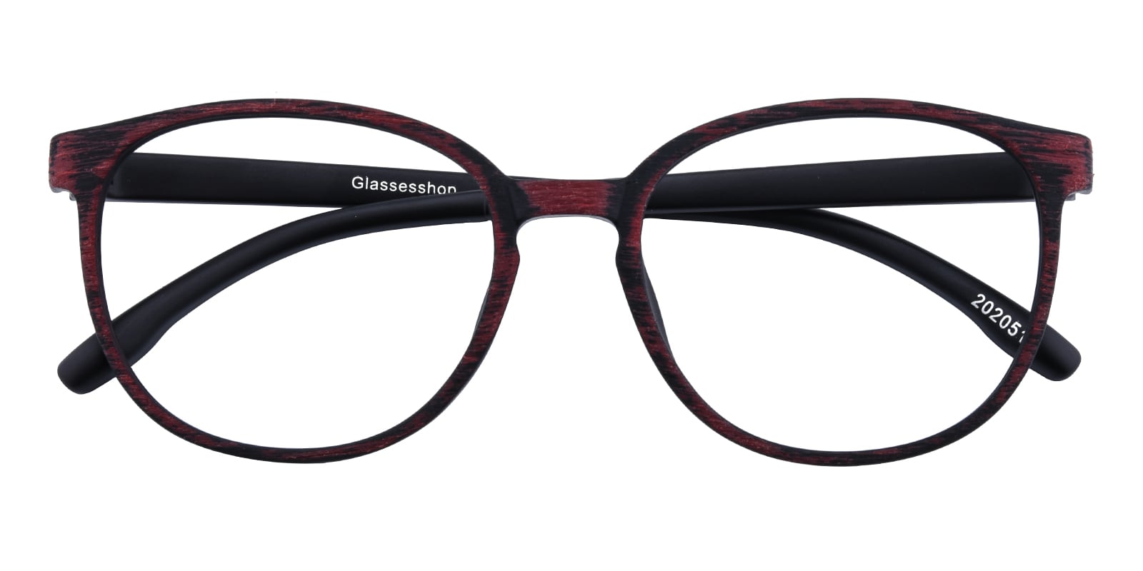 Round Eyeglasses, Full Frame Red TR90 - FP1810