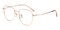 Staten Rose Gold Aviator Titanium Eyeglasses