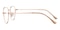 Staten Rose Gold Aviator Titanium Eyeglasses