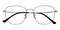 Staten Black/Silver Aviator Titanium Eyeglasses