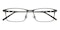 Antioch Gunmetal Rectangle Titanium Eyeglasses