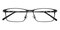 Antioch Black Rectangle Titanium Eyeglasses