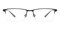 Dayton Black Rectangle Titanium Eyeglasses