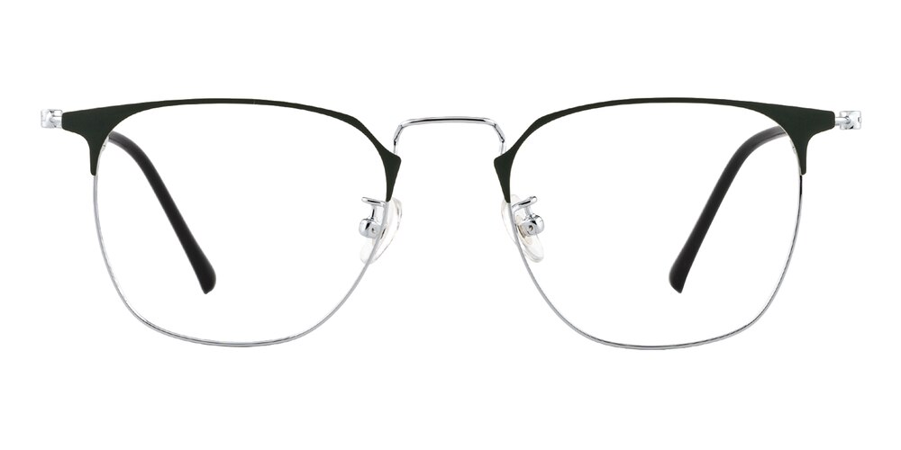Ingersoll Green/Silver Classic Wayframe Titanium Eyeglasses