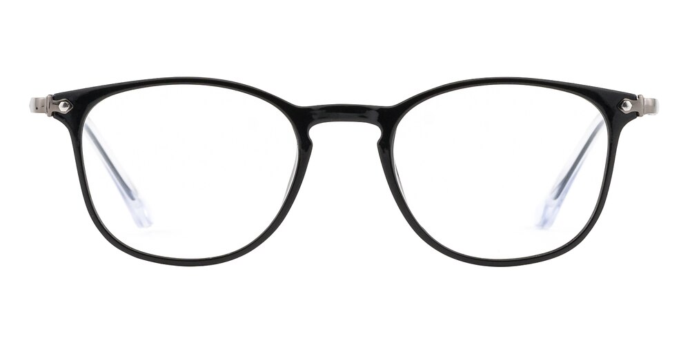 Durand Black Rectangle Ultem Eyeglasses