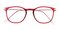 Durand Red Rectangle Ultem Eyeglasses