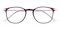 Durand Purple Rectangle Ultem Eyeglasses