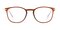Durand Brown Rectangle Ultem Eyeglasses