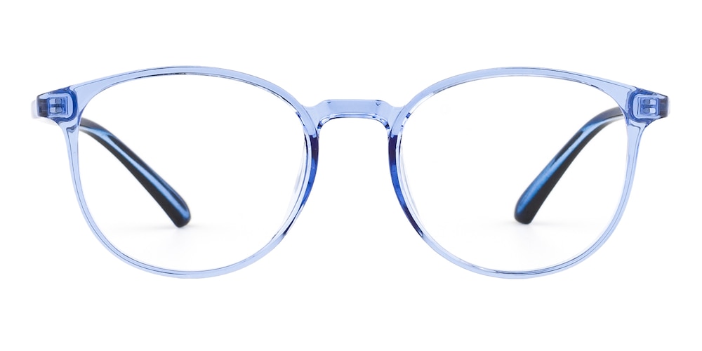 Averies Blue Round TR90 Eyeglasses