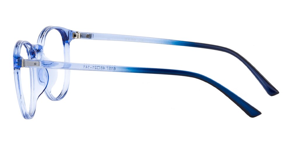 Averies Blue Round TR90 Eyeglasses