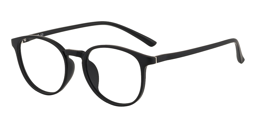Averies Mblack Round TR90 Eyeglasses