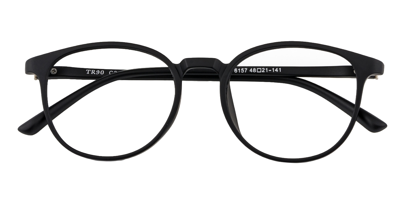 Round Eyeglasses, Full Frame Mblack TR90 - FP1830